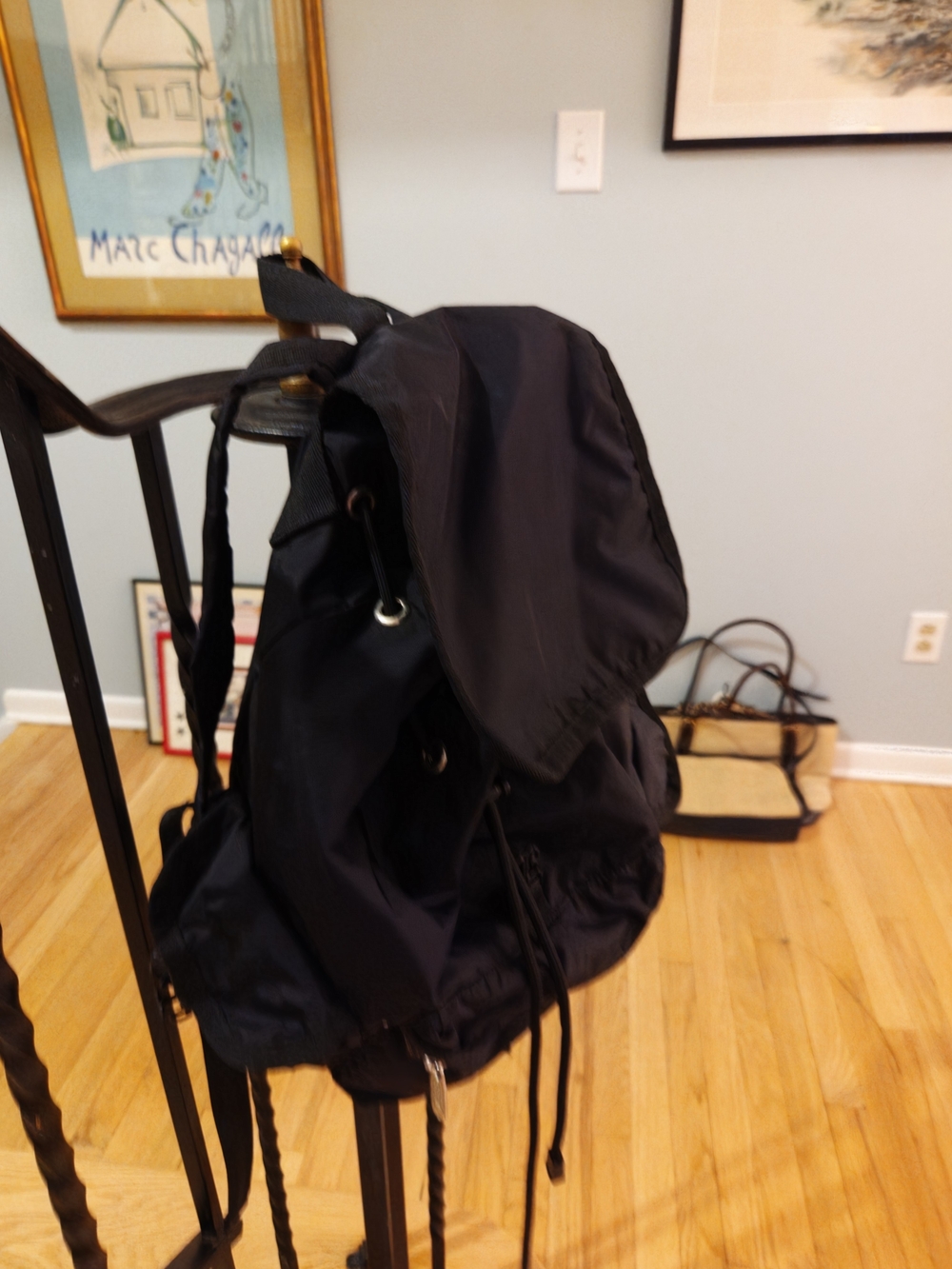 LeSportsac Black Nylon Voyager Backpack - Picture 4 of 5